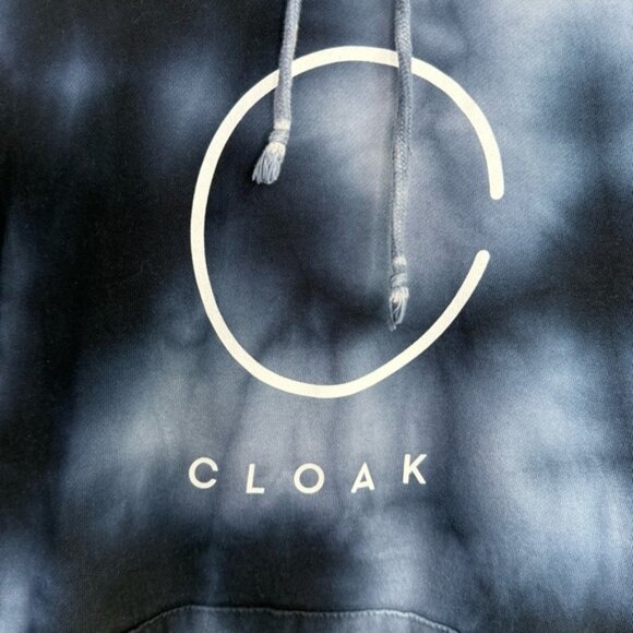 Cloak Peace by Piece Navy Tie Dye Hoodie Size Small - Picture 3 of 6